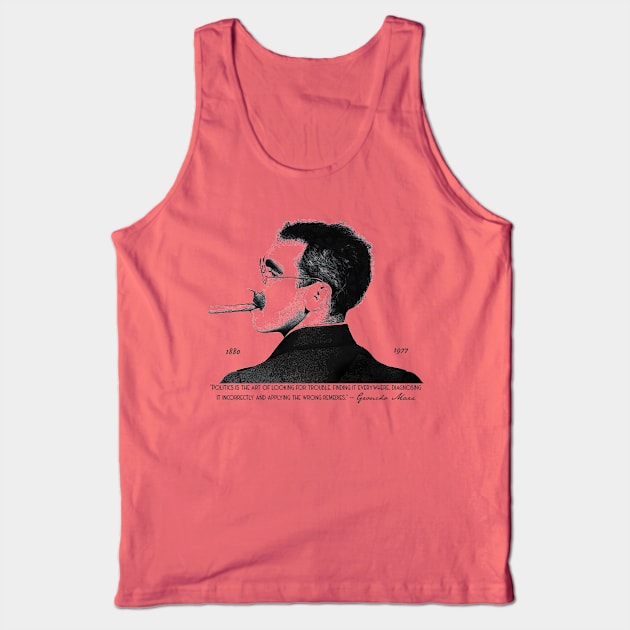 Groucho Marx on politics - The Marx Brothers Tank Top by woodsman